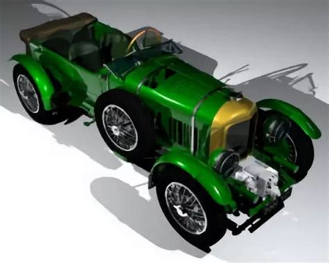 Vintage Blower Bentley 1930 Free 3d Model - .C4d, .Ma, Mb - Open3dModel