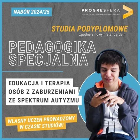 Edukacja i terapia osób z zaburzeniami ze spektrum autyzmu studia