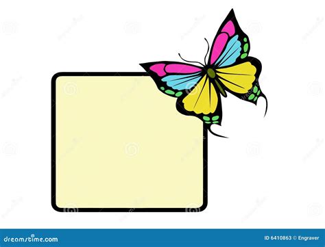 Butterfly Frame Cartoon Vector 6410863