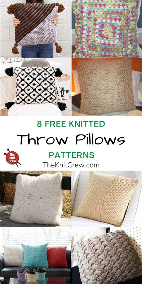 8 Free Knitted Throw Pillow Patterns The Knit Crew