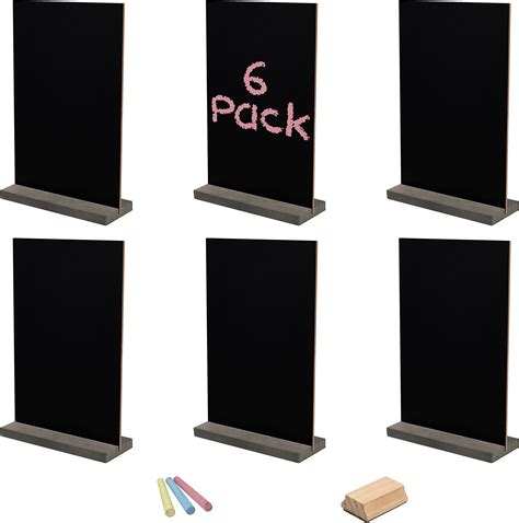 KINDPMA 5pcs Mini Tafel Set Kreidetafeln Klein Dekotafel Zum