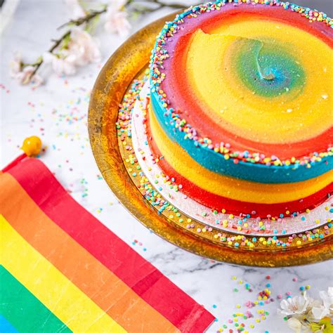 Order Rainbow Frosting Birthday Cake Online At Jack And Beyond Jack And Beyond