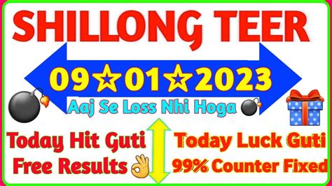 Date Shillong Teer Hit Number Of Khasi Hills Archery Sports