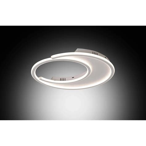 Plafoniera Tonda Led In Metallo E Silicone Lexi W K Bianco