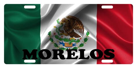 Mexico Mex Flag Morelos Sign License Plate 6 X 12 Etsy