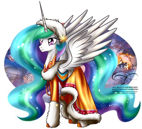 Winter Pony Princess Celestia By Tiffanymarsou On Deviantart