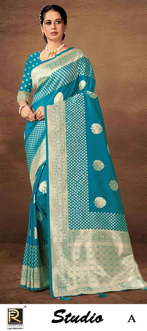 STUDIO BY RONISHA FABRICS BANARASI SILK SAREE WHOLESALE