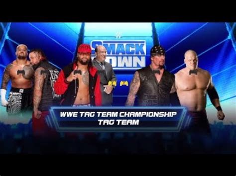 WWE 2K22 THE USOS VS BROTHERS OF DESTRUCTION WWE TAG TEAM