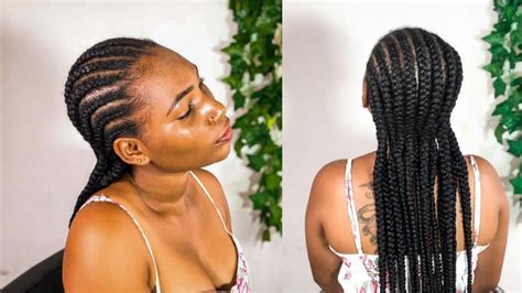 Beginner Friendly Feed In Cornrows On Natural Hair How To Cornrow