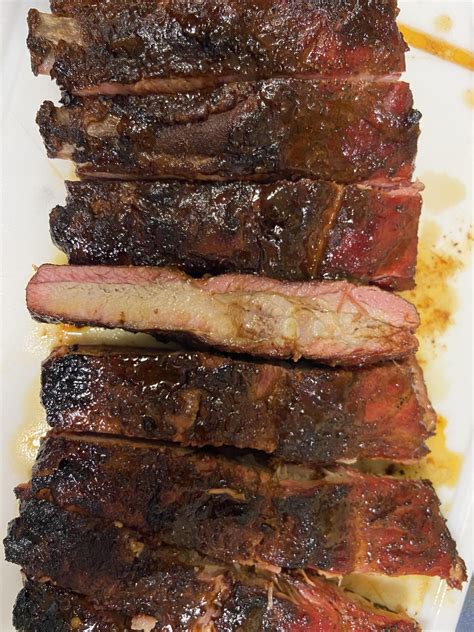 Pellet Smoked St Louis Ribs With Carolina Style Mop Sauce Dining And