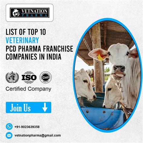 List Of Top Veterinary Pcd Pharma Franchise Companies In India