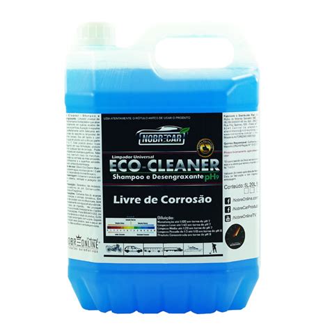 Eco Cleaner Shampoo E Desengraxante PH9 Linha Premium Nobre Car