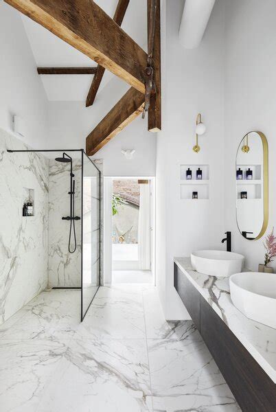 White Marble Bathroom Floor Flooring Tips