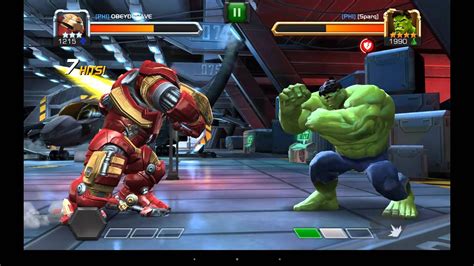 Marvel Contest Of Champions Hulk Buster Vs Hulk Youtube