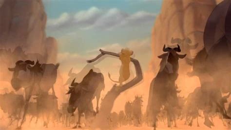 Escape the wildebeest ~ The Lion King Musical Version ~ - YouTube