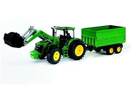 Bruder Tracteur John Deere Avec Benne Essieux Tandem Au