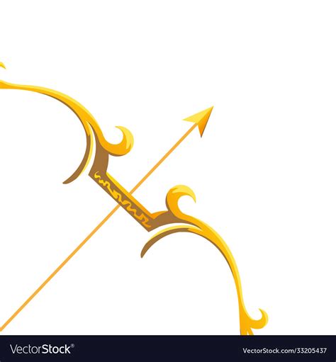 Gold Bow And Arrow