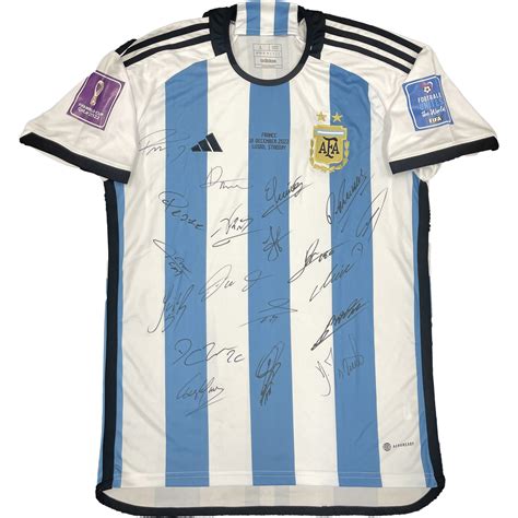 Argentina 2022 FIFA World Cup Champions Signed & Framed Jersey ...