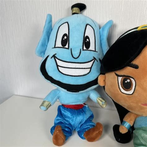 DISNEY ALADDIN PLUSH Soft Toy Bundle Set X4 Big Head Genie Jasmine