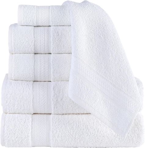 Qute Home Spa And Hotel Towels 8 Piece Towel Set 2 Bath Towels 2 Hand