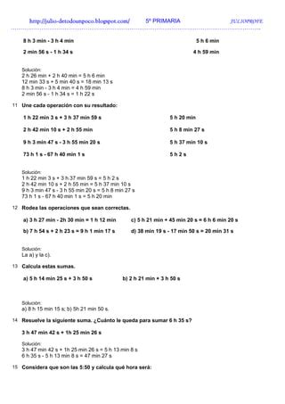 Ejercicios De Tiempo Solucionario PDF