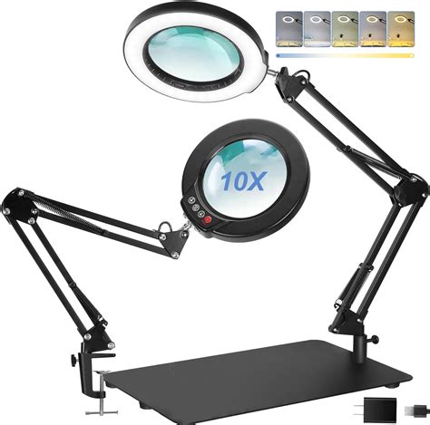 Amazon X Magnifying Glass With Light And Stand Large Base