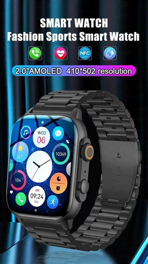 Montre Intelligente Hk Pro Max Pour Hommes Et Femmes Cran Hd Amoled