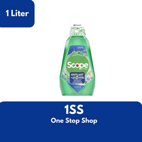 Crest Scope Outlast Fresh Mint Mouthwash 1 Liter Lazada PH