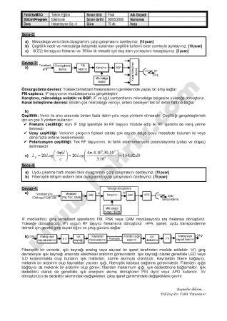 Haberle Me Sistemleri Final Sorular Sayfa Vize Ve Final