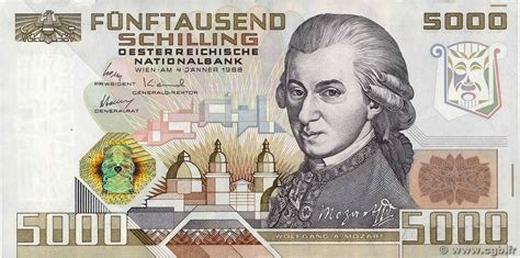 Schilling Sterreich P Banknoten