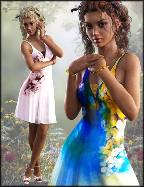 Summer One Piece Outfit Textures 2025 - Free Daz 3D Models