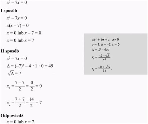 R Wnania I Nier Wno Ci Kwadratowe Matematyka Opracowania Pl