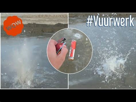 Vuurwerk Onder Het Ijs Afsteken YouTube