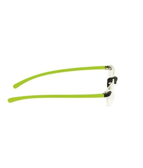 New Zovial Rectangle Rimless Green Eyewear Frames For Men Buy New