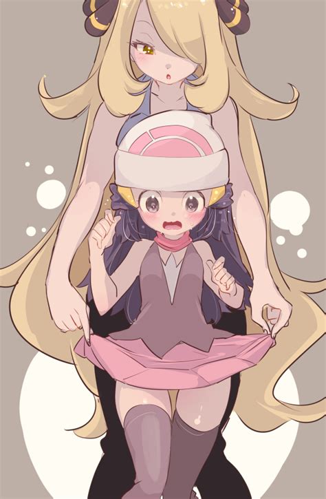 Dawn And Cynthia Pokemon And More Drawn By Chorimokki Danbooru