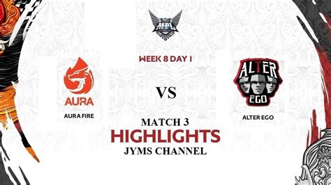 AURA FIRE VS ALTER EGO MPL ID S8 HIGHLIGHT I MPL ID S8 Minggu Ke 8