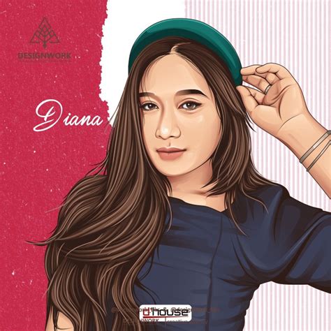 Jual Lukisan Karikatur Wajah Art Vector Hadiah Wisuda Wajah Softfile