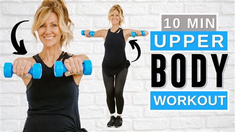 10 Min Upper Body Workout With Dumbbells Arms Back Chest Slimming