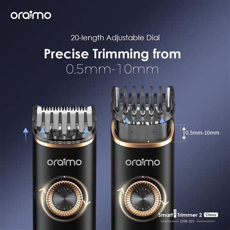 Oraimo Smarttrimmer Classy Length Adjustable Dial Ipx Precise