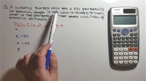 Binomial Distribution With Casio Fx 115es Plus Youtube