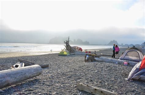 Life Experiences: Beach camping at First Beach in La Push