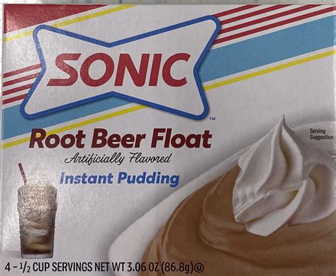 Sonic Root Beer Float Dessert Instant Pudding Mix 306 Oz Box