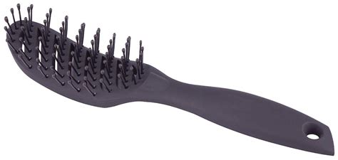 Perfehair Curved Blow Dryer Vent Brush Plastic Hair Detangling Brush For Short