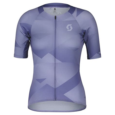 Scott Maillot Mangas Cortas Mujer Rc Premium Climber Lila Azul