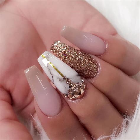 10 Perfect Marble Nail Art Elegant Look On Nails Coffin Nails