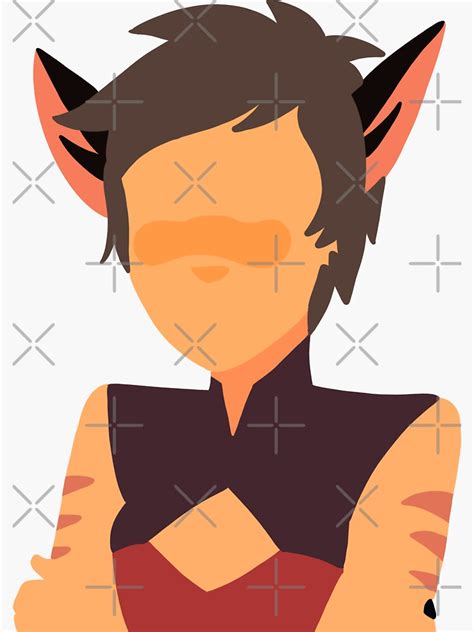 "short hair Catra" Sticker for Sale by TammyJX | Redbubble