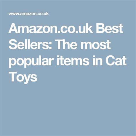 An Amazon Co Uk Best Sellers The Most Popular Items In Cat Toy S Store