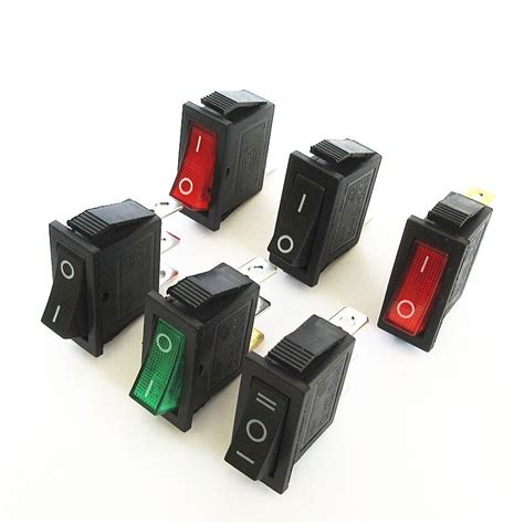 Pcs Kcd Rocker Switch On Off Position Pin Electrical Equipment