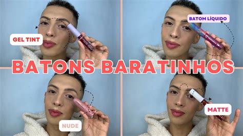 Top Batons Baratinhos Batom Youtube