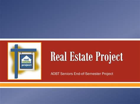 Ppt Real Estate Project Powerpoint Presentation Free Download Id